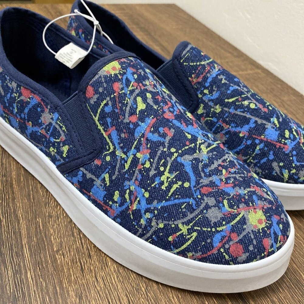Paint Splatter Slip On Sneakers